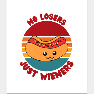 NO LOSERS JUST WIENERS Posters and Art